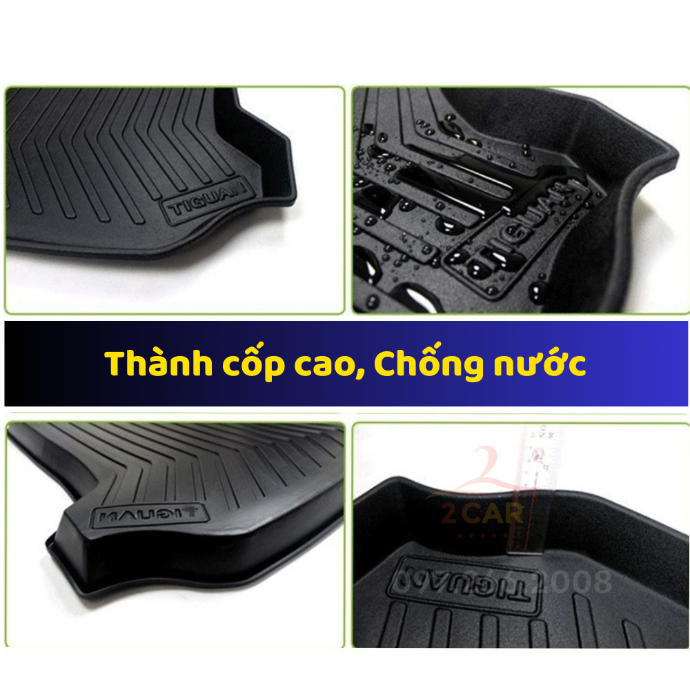 Lót cốp xe Toyota Rush 2018 - 2021, 2022, 2023 loại nhựa dẻo cao cấp không mùi, không thấm nước, dễ vệ sinh- LCN-TO009