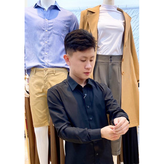 Áo Sơ Mi Nam Đẹp Kiểu Dáng Hàn Quốc, Vải Nến Chống Nhăn Thấm Hút Mồ Hôi