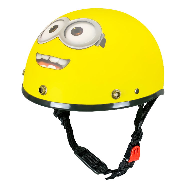 Mũ bảo hiểm 1/2 SRT tem Minion dễ thương kèm kính- Chính Hãng BH 12T