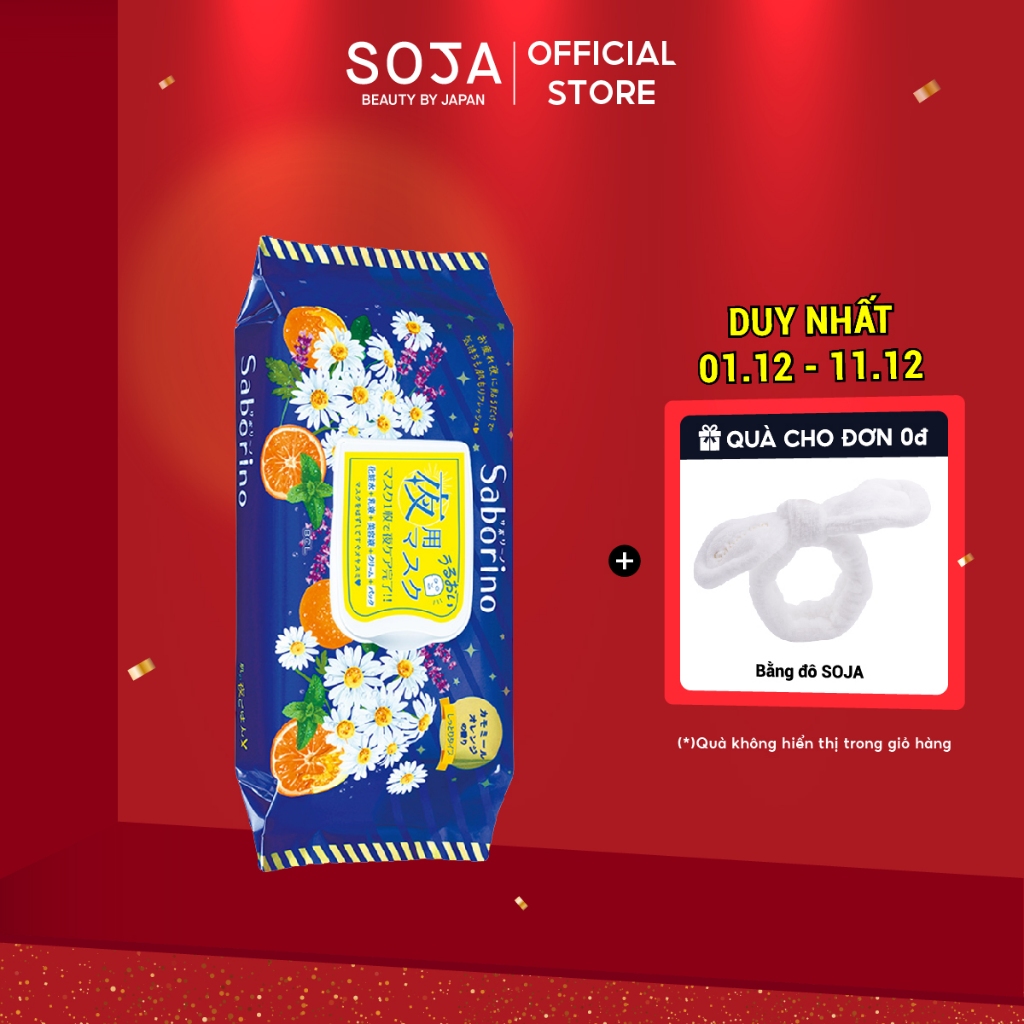 (Gói 28 Miếng) Mặt Nạ Buổi Tối Saborino Good Night Sheet Mask