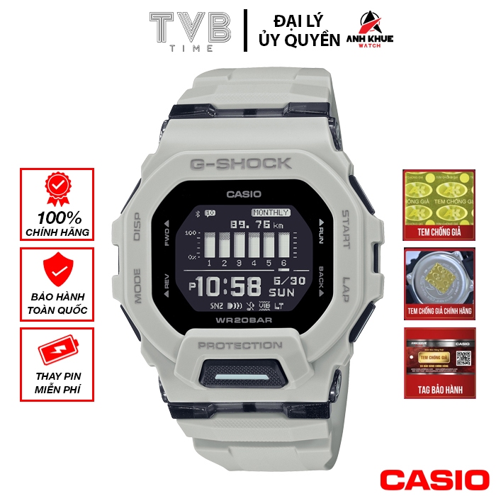 Đồng hồ nam dây nhựa Casio G-Shock chính hãng GBD-200UU-9DR (45mm)