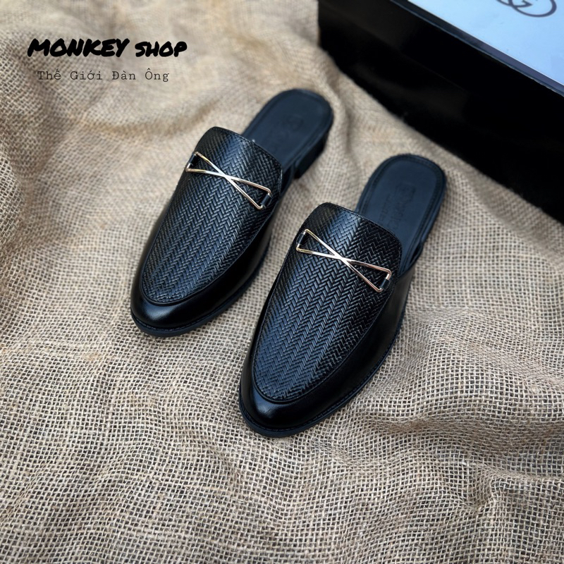 Giày sục nam thời trang  - Da bò cao cấp( Bảo hành 12 tháng - Có hộp ) | BigBuy360 - bigbuy360.vn