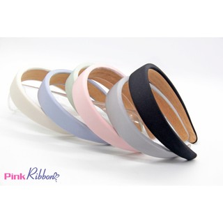 Bờm phồng bọc lụa trơn bản to cỡ 3cm, băng đô cài tóc, phụ kiện tóc, phụ kiện thời trang phối áo dài