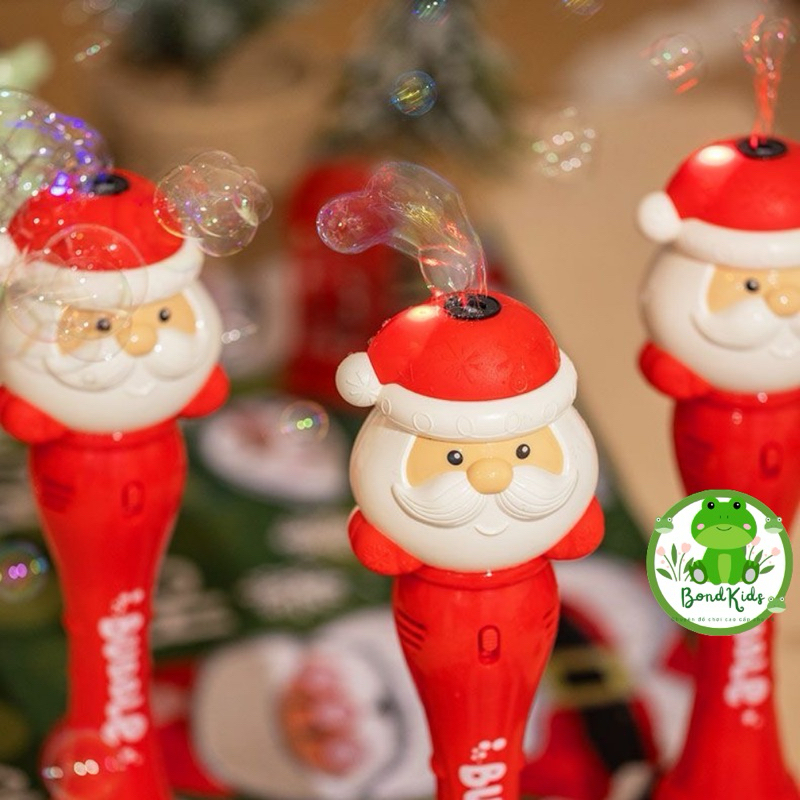 Gậy ông già noel có bắn bong bóng phát nhạc món quà siêu dễ