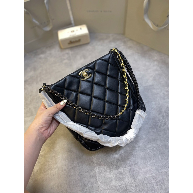 túi hobo shopping mới 2023 ô trám sang xịn 24x 27cm