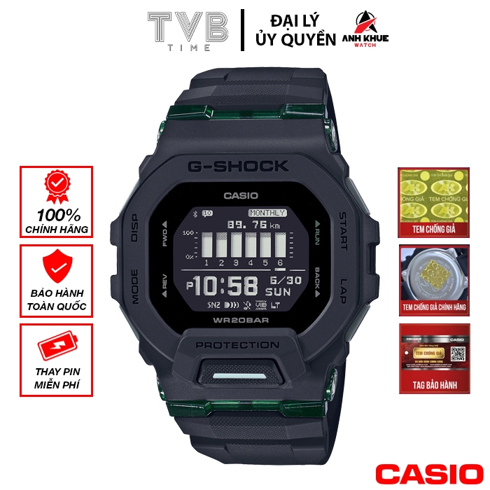 Đồng hồ nam dây nhựa Casio G-Shock chính hãng GBD-200UU-1DR (45mm)