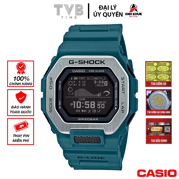 Đồng hồ nam dây nhựa Casio G-Shock chính hãng GBX-100-2DR (46mm)