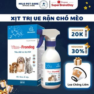 Lọ xịt ve rận bọ chét rận mèo vime frondog dành cho chó mèo - dung dịch xịt hết ve rận