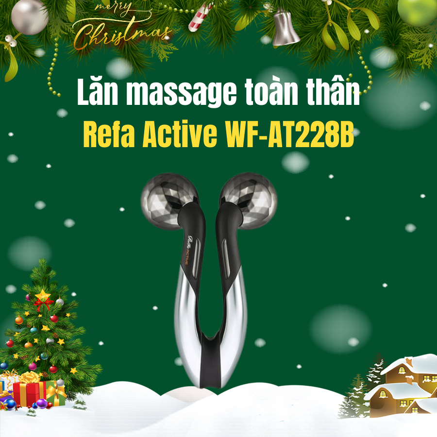Cây lăn massage toàn thân Refa Active WF AT228B (Bản Duty Trung) Made in Japan