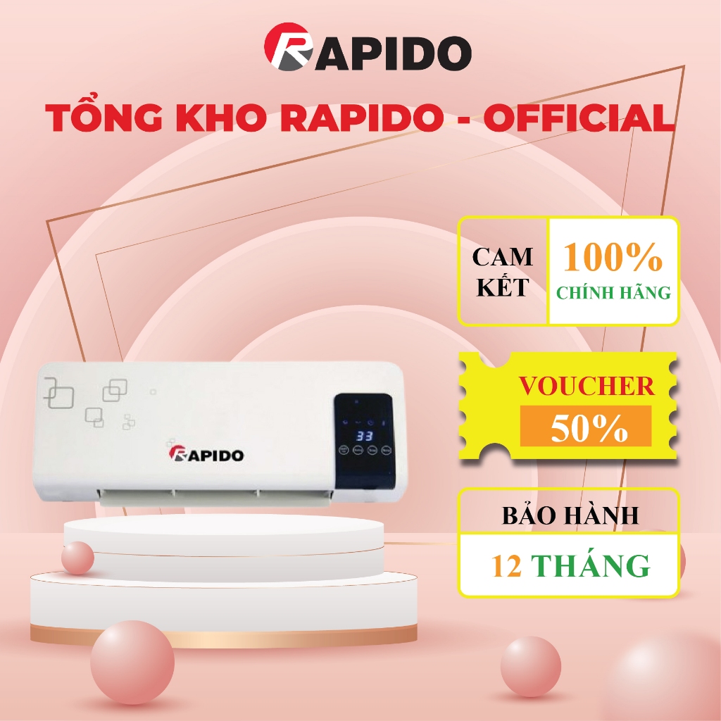 Sưởi Gốm Rapido chính hãng - BH 12 tháng