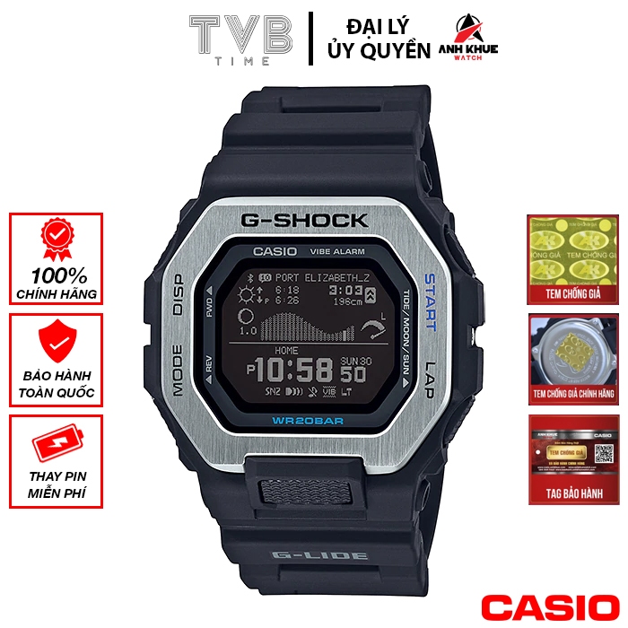 Đồng hồ nam dây nhựa Casio G-Shock chính hãng GBX-100-1DR (46mm)