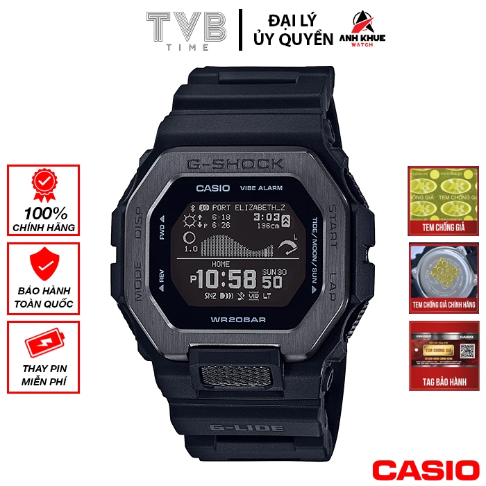 Đồng hồ nam dây nhựa Casio G-Shock chính hãng GBX-100NS-1DR (46mm)