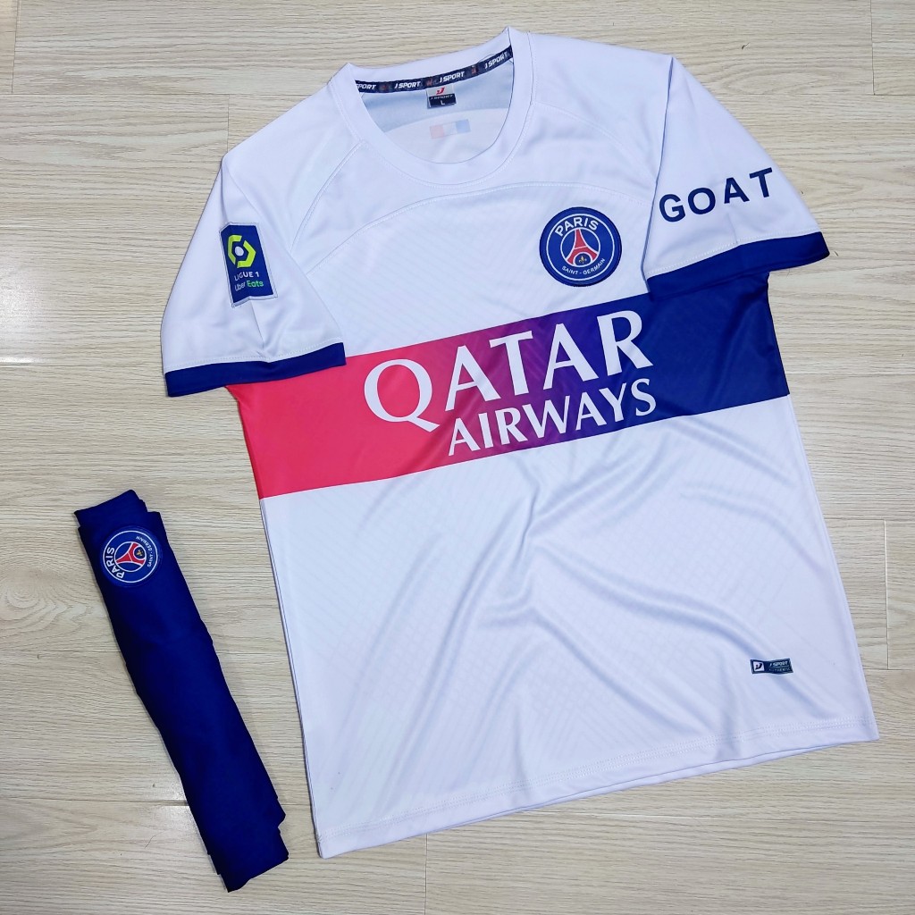 Quần Áo Bóng Đá Paris Saint Germain 2023 Logo Thêu - Thun Lạnh Cao Cấp, Không Nhăn, Không Xù Lông B14