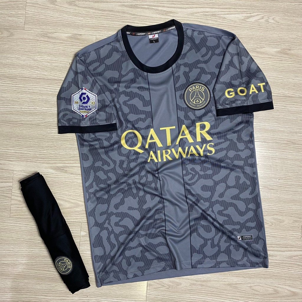 Quần Áo Bóng Đá Paris Saint Germain 2023 Logo Thêu - Thun Lạnh Cao Cấp, Không Nhăn, Không Xù Lông B14