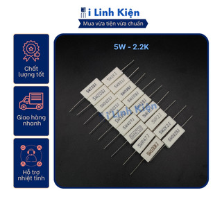Điện trở sứ 5w 2.2k 5% chất lượng tốt