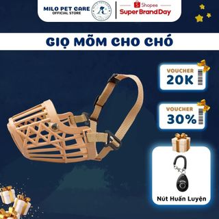Rọ mõm nhựa dẻo cho chó - dọ mõm - giọ mõm