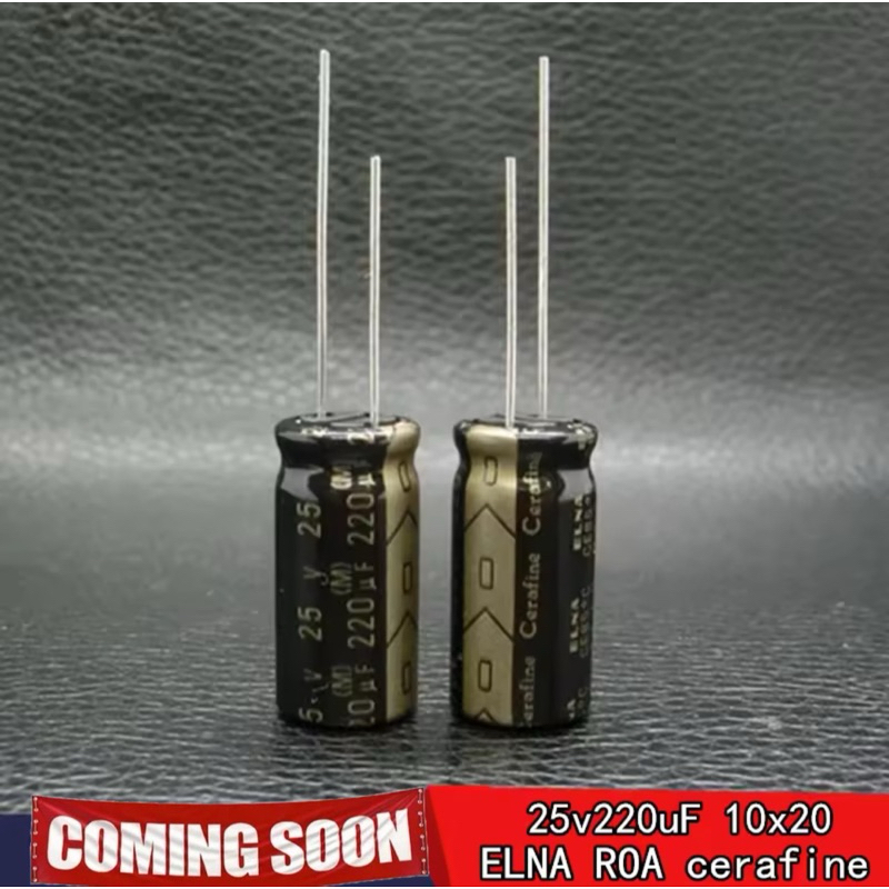 Tụ Elna Cerafine 25V 220uF ( 10x20mm )