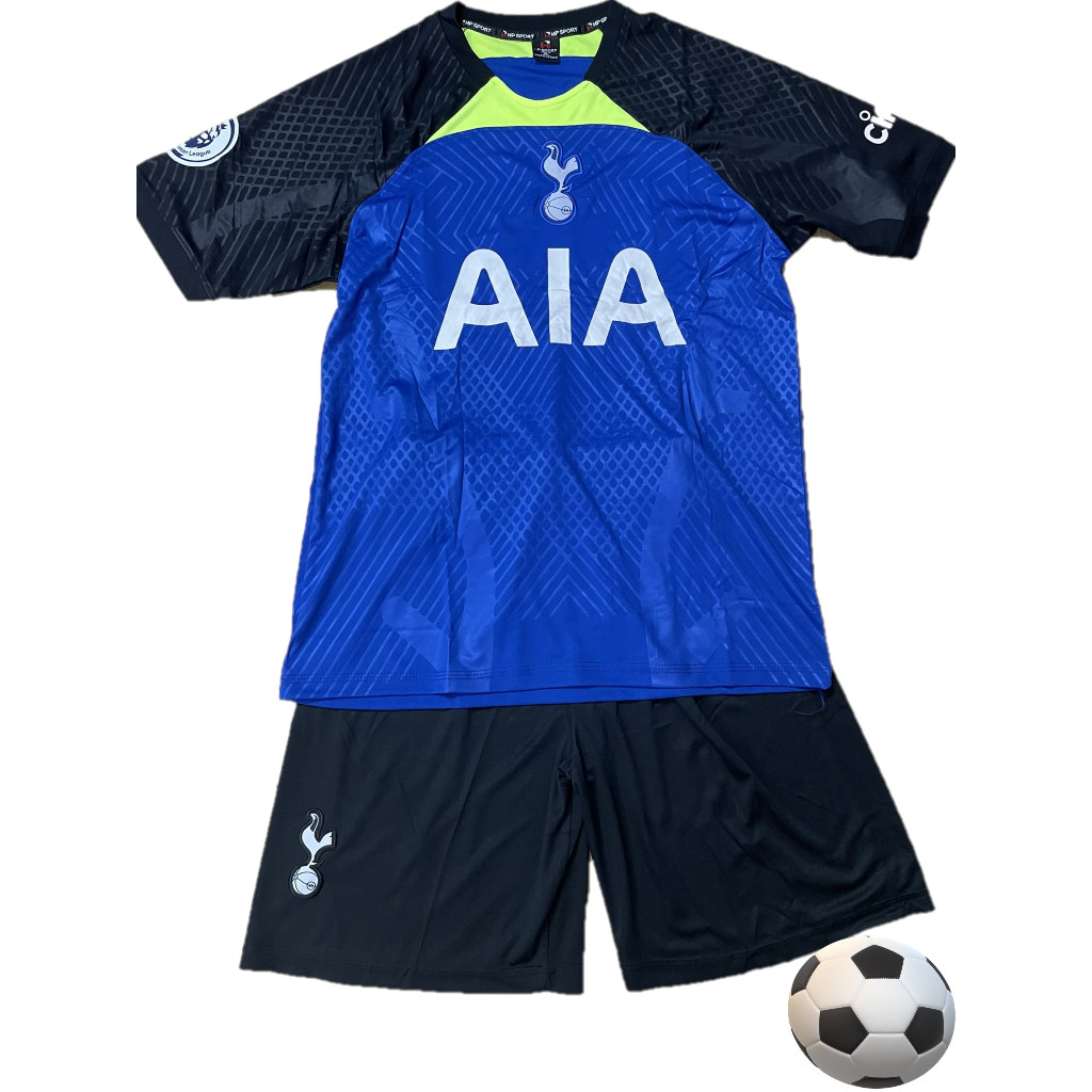 Bộ quần áo bóng đá CLB Tottenham - Set thể thao màu xanh đen vải thun lạnh co giãn thoải mái