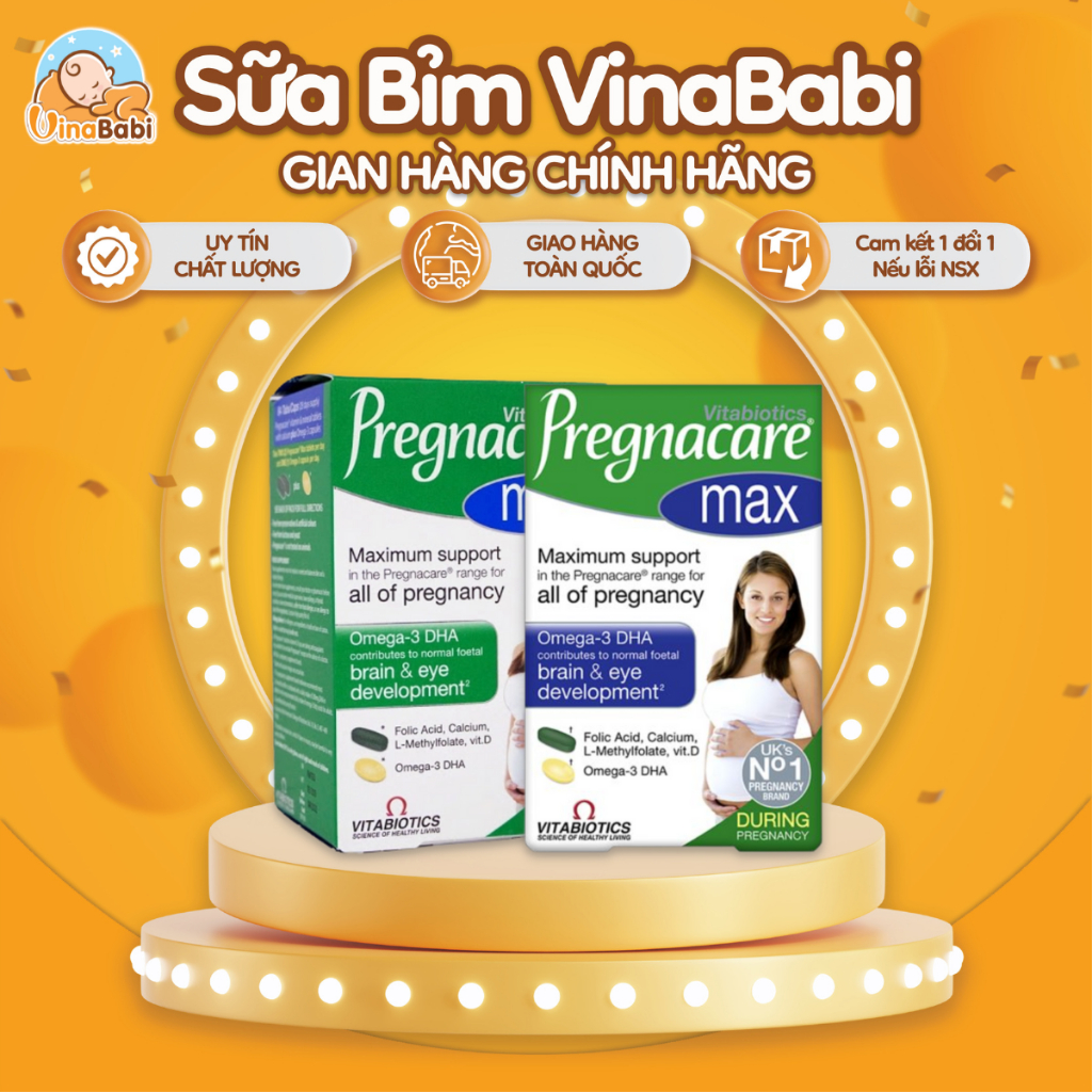 Vitamin Bà Bầu CHÍNH HÃNG Pregnacare Max 84 Hộp Viên