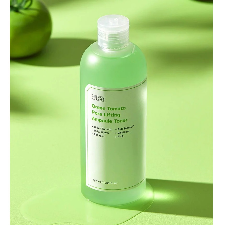 Nước Hoa Hồng Cà Chua Xanh Sungboon Editor Green Tomato Pore Lifting Toner 350ml