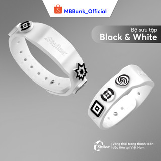   Evoucher & Dịch vụ  Dịch vụ phát hành Vòng tay thanh toán MB Hi Stellar - Mẫu B&W 