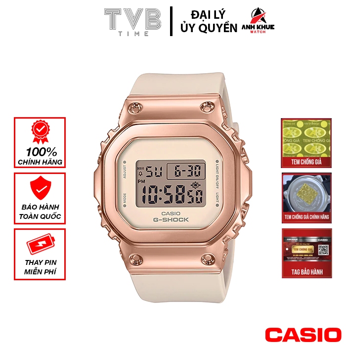 Đồng hồ nữ Casio G-Shock chính hãng Anh Khuê GM-S5600PG-4DR