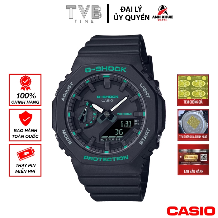 Đồng hồ nữ dây nhựa Casio G-Shock chính hãng GMA-S2100GA-1ADR (42mm)