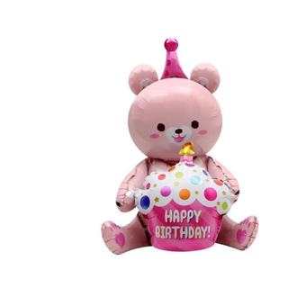 Bóng bay hình gấu 3D trang trí sinh nhật size đại 65cm