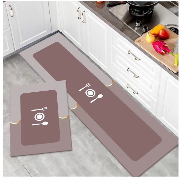 Combo 2 thảm bếp silicon sang xịn chống trơn trượt siêu thấm hút