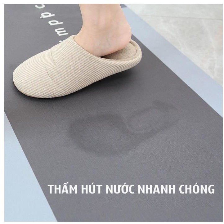 Combo 2 thảm bếp silicon sang xịn chống trơn trượt siêu thấm hút