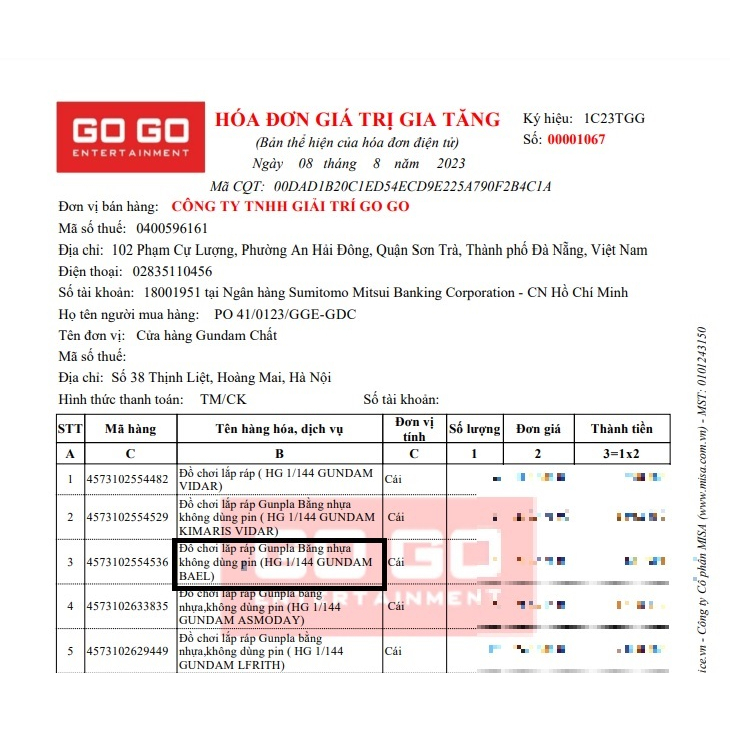 Mô hình lắp ráp IBO HG Bael kèm base
