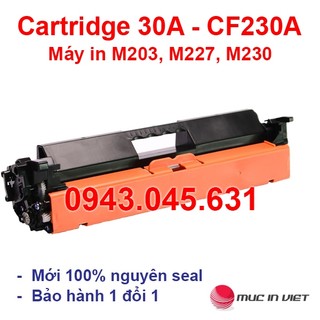 Hộp mực 30A (VAT) dùng cho máy in HP LaserJet M203, M203dw, M227sdn, M227fdn - Cartridge CF230A