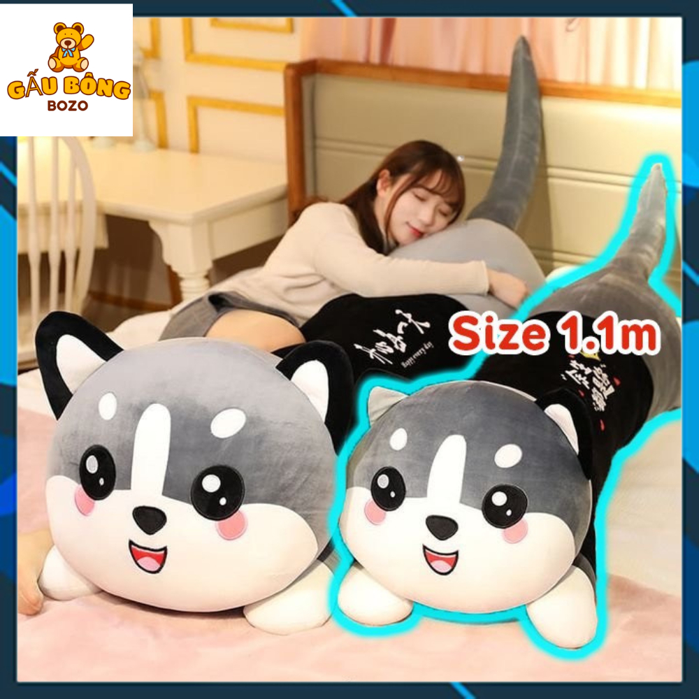 Mèo Husky Bông Siêu To Khổng Lồ - Gấu Bông Husky Cao Cấp - Gấu Bông BoZo - Bz25