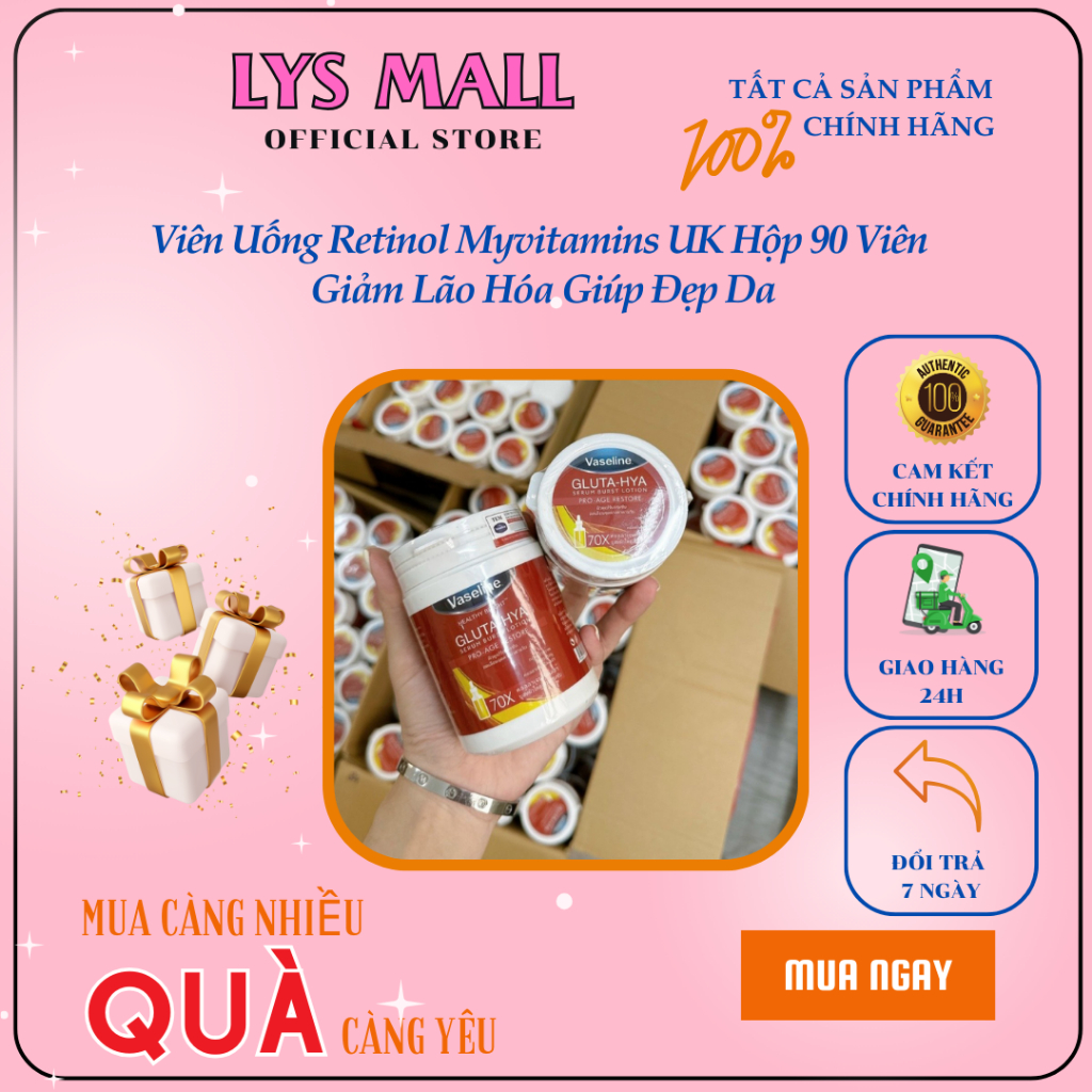 [LYS MALL] Kem Kích Trắng Vaseline 70X Hủ 200g