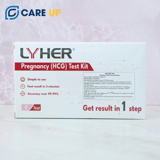 Que thử thai nhanh LYHER - Chính xác 99,99% (Hộp 1 que test) - Che tên sản phẩm