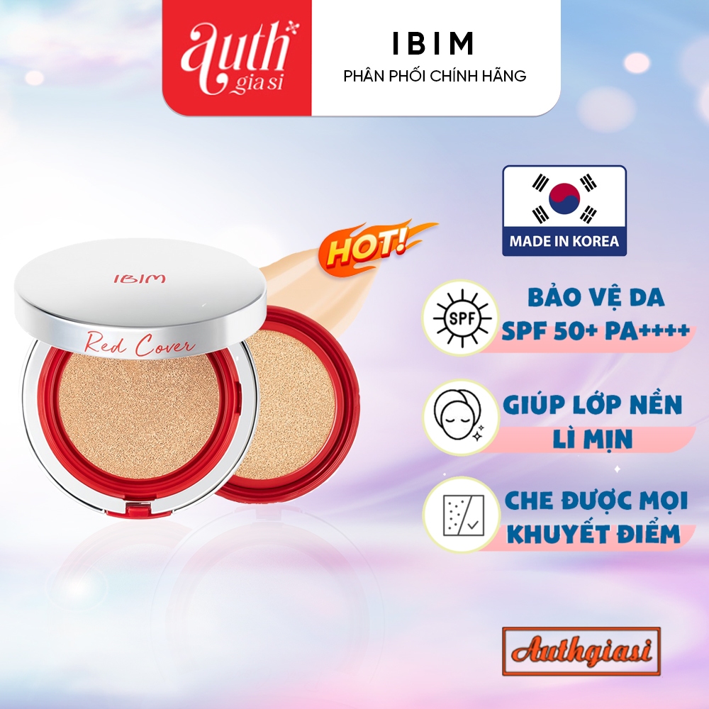 Phấn cushion IBIM Red Cover Calming Original Product lâu trôi cấp ẩm mềm mịn da hiệu quả