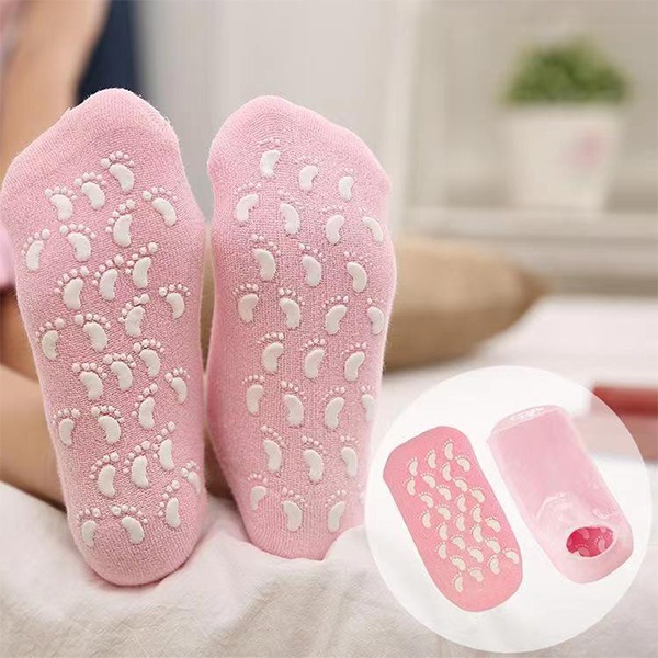 Tất silicone dưỡng da chân tất thoa kem dưỡng da