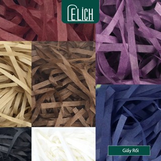 [HÀNG NHẬP- GIẤY XỊN] Giấy Rơm - Giấy Rối - Giấy Vụn Cắt Sợi Lót Hộp Quà Tặng