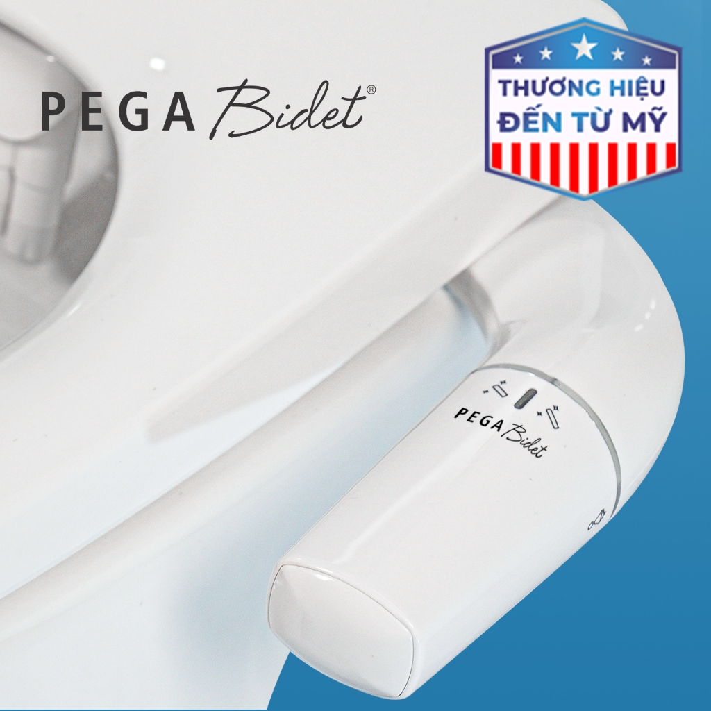 Vòi xịt, rửa vệ sinh thông minh PegaBidet PG200L, 2 vòi rửa. Thiết kế thông minh, gắn được cho các loại bồn cầu