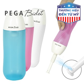 Bình xịt vệ sinh, Vòi rửa vệ sinh cầm tay PEGA Bidet P100 400ml, dành cho rửa vệ sinh em bé, người già, người đi du lịch