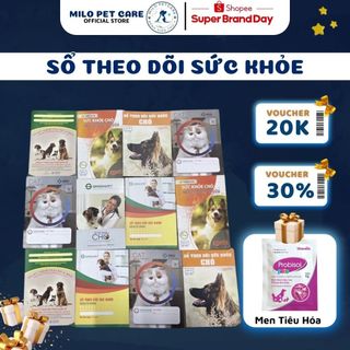 Sổ theo dõi sức khỏe dành cho chó mèo - sổ sức khỏe dành cho thú cưng