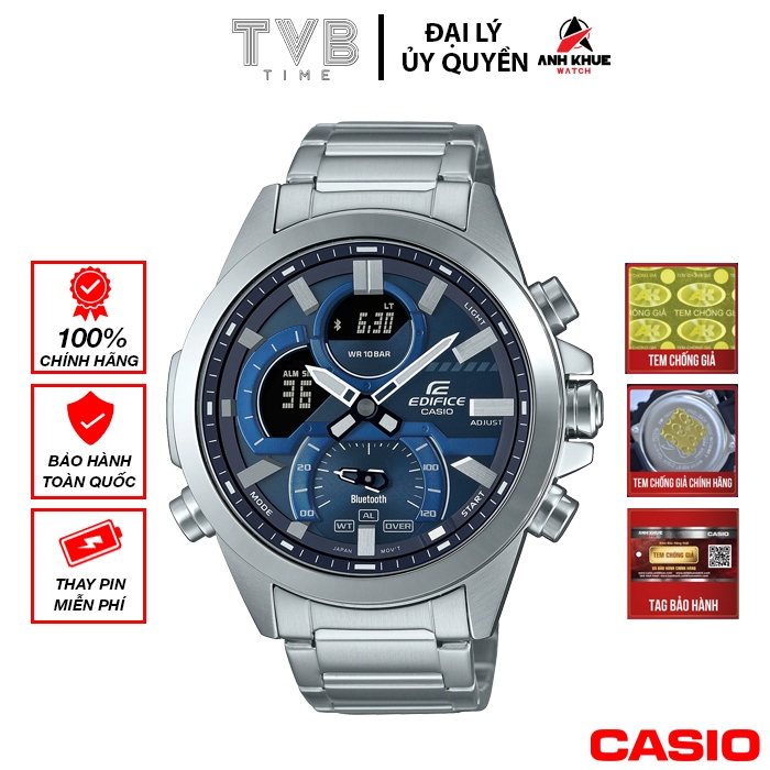 Đồng hồ nam Casio Edifice chính hãng Anh Khuê ECB-30D-2ADF (48mm)