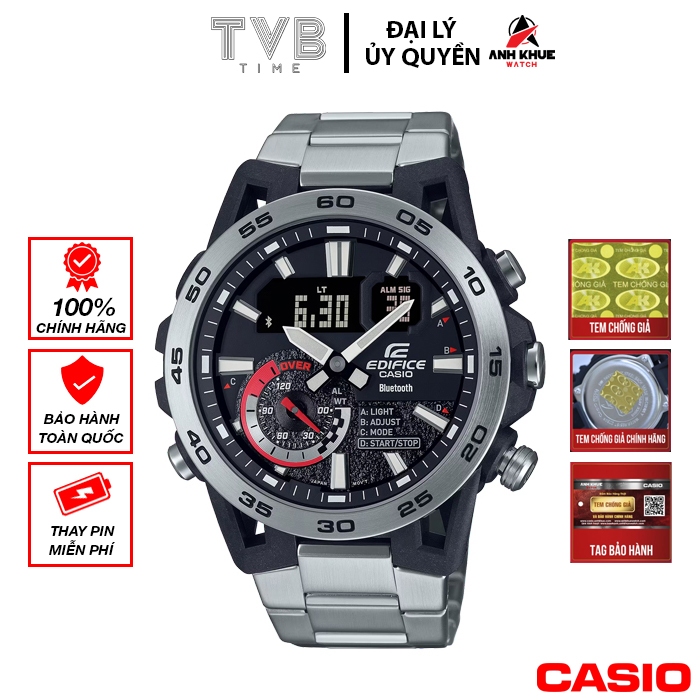 Đồng hồ nam Casio Edifice chính hãng Anh Khuê ECB-40D-1ADF (48mm)