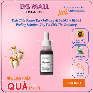 Tinh chất serum the ordinary aha 30% + bha 2 peeling solution, tẩy da chết the ordinary
