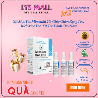 Xịt mọc tóc minoxidil 2% giúp giảm rụng tóc, kích mọc tóc, xịt tóc dành cho nam