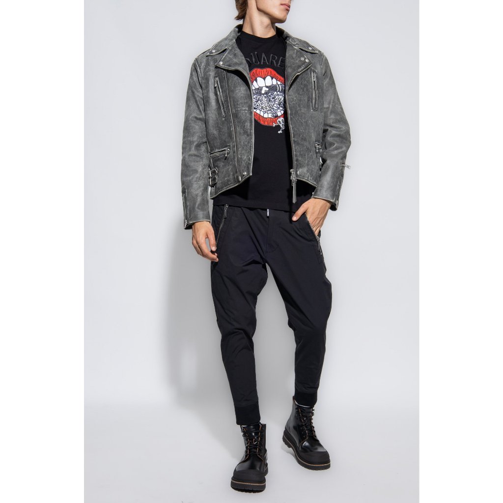 Áo Thun DSQ2 thêu môi unisex Siêu Cấp mua hè