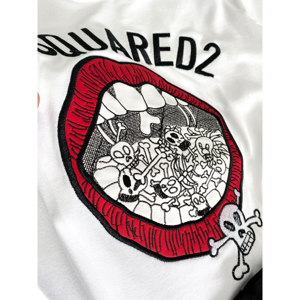 Áo Thun DSQ2 thêu môi unisex Siêu Cấp mua hè