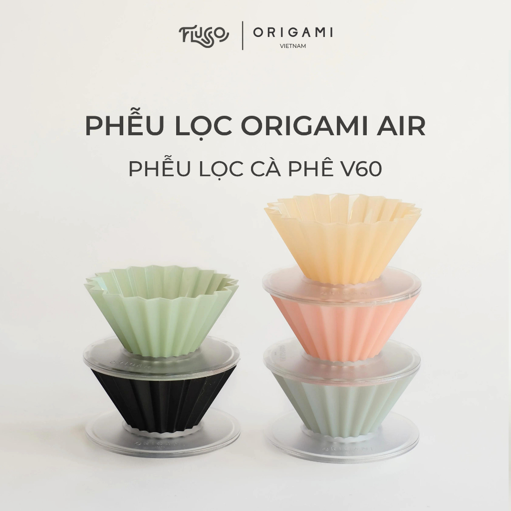 Phễu Lọc ORIGAMI Màu Matte Pink Air - Phễu Lọc Cà Phê V60