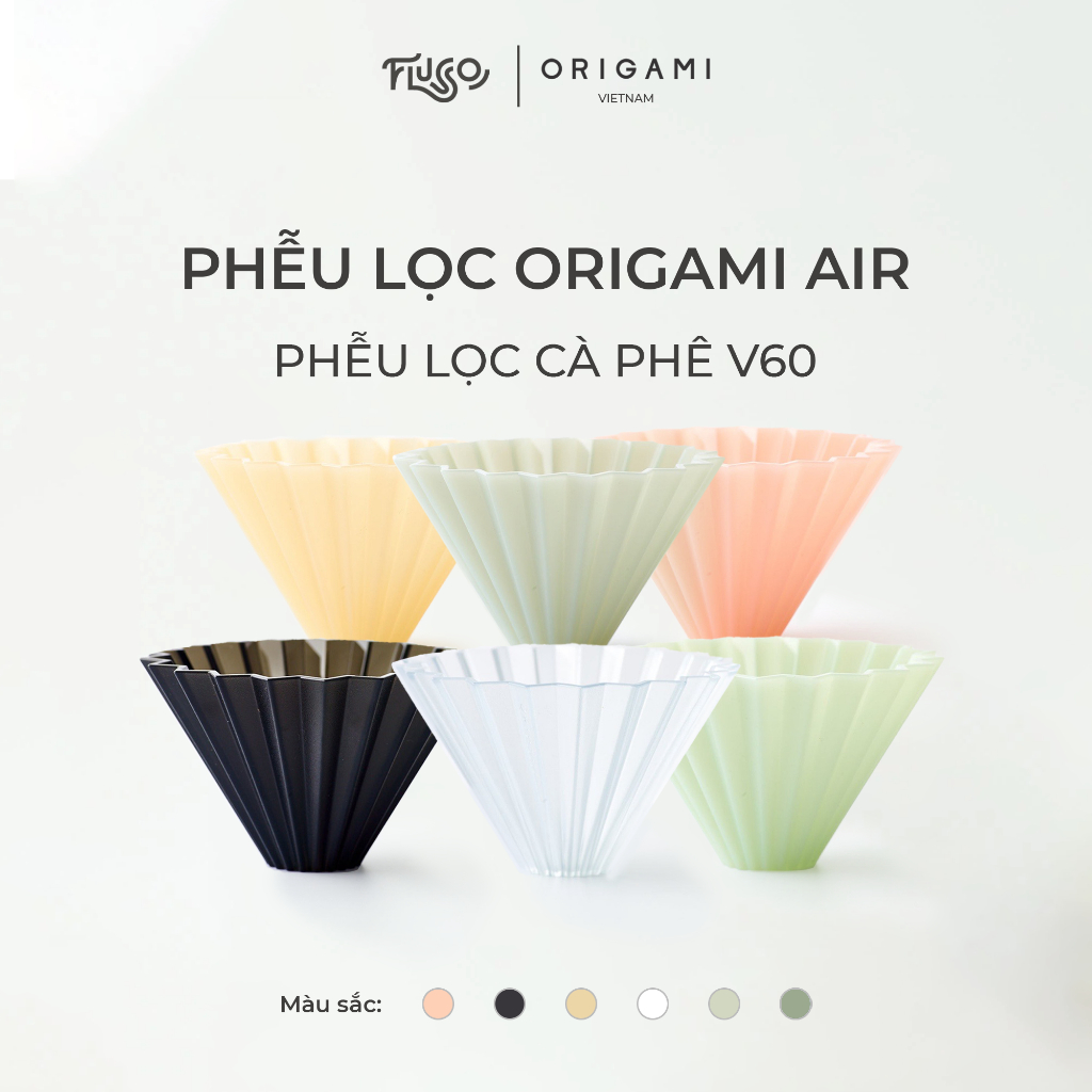 Phễu Lọc ORIGAMI Màu Matte Pink Air - Phễu Lọc Cà Phê V60