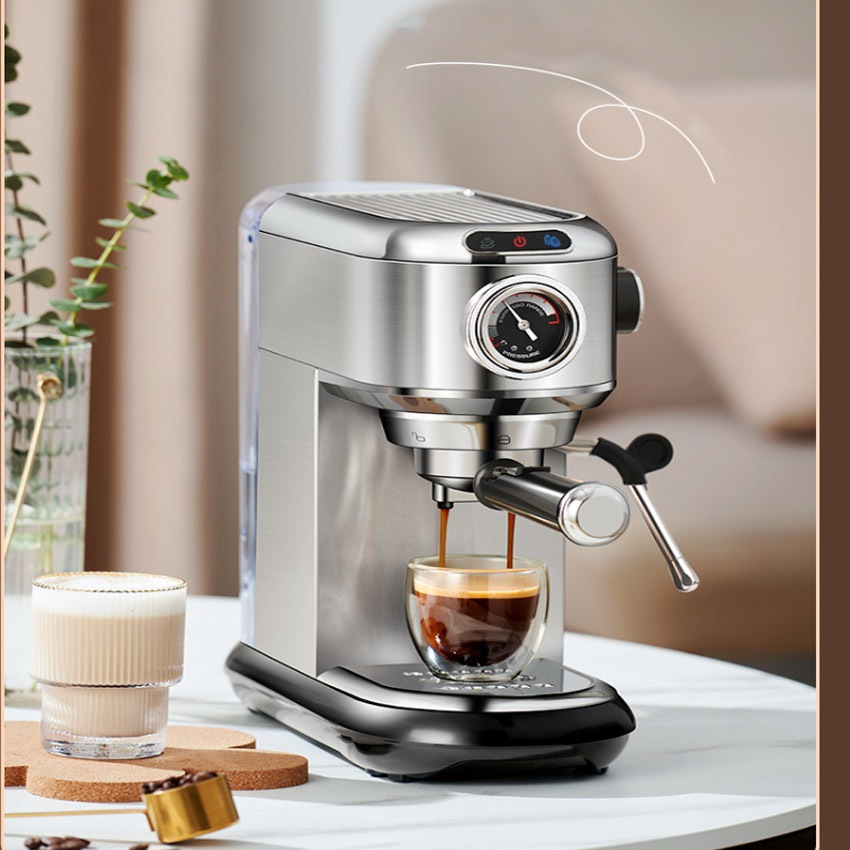 Máy Pha Cafe LFFE Tự Động Vừa Xay Vừa Pha 12 Cốc/1 Lần Xay, Máy Pha Cà Phê Mini Cho Gia Đình, Văn Phòng, Quán Cafe